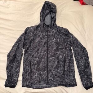 Nike Charcoal and Black Hooded Jacket